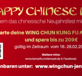 Chinesisches Neujahr Kampfkunsttempel Wing Chun Jena